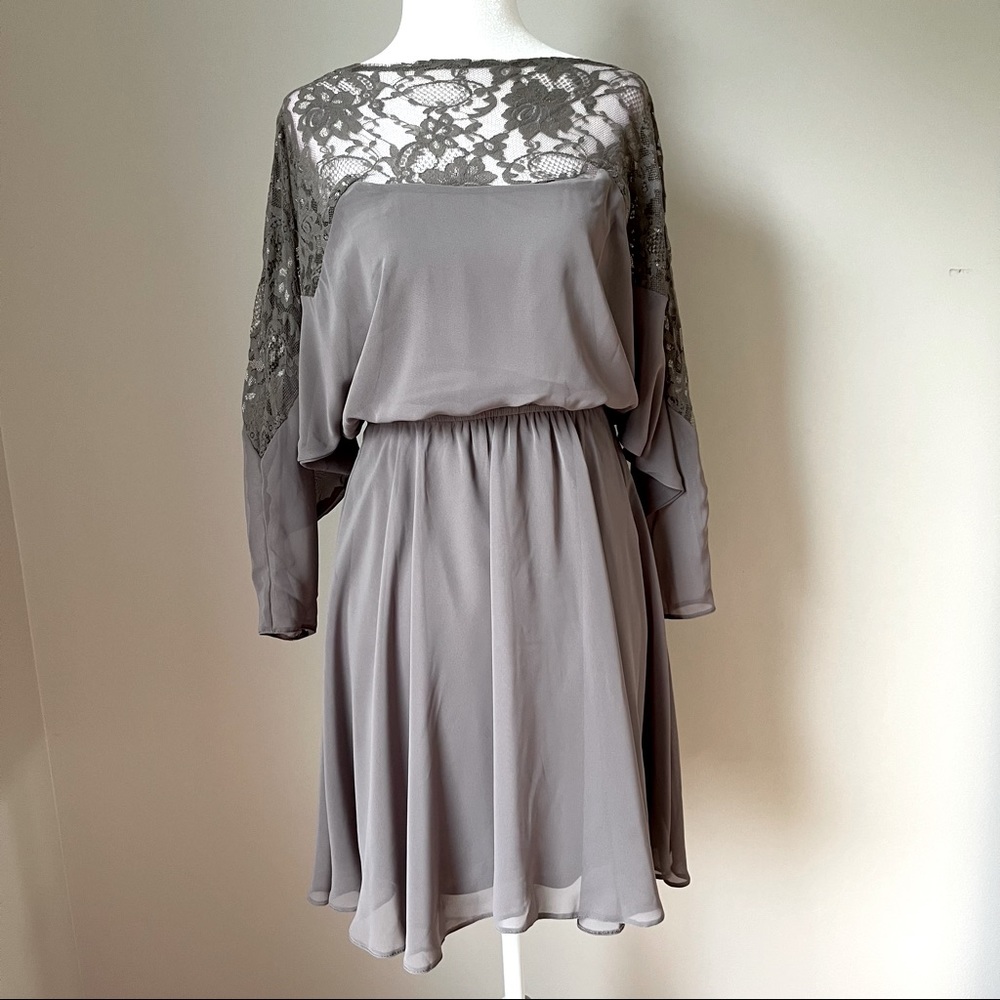 ASOS Taupe Dress with Lace